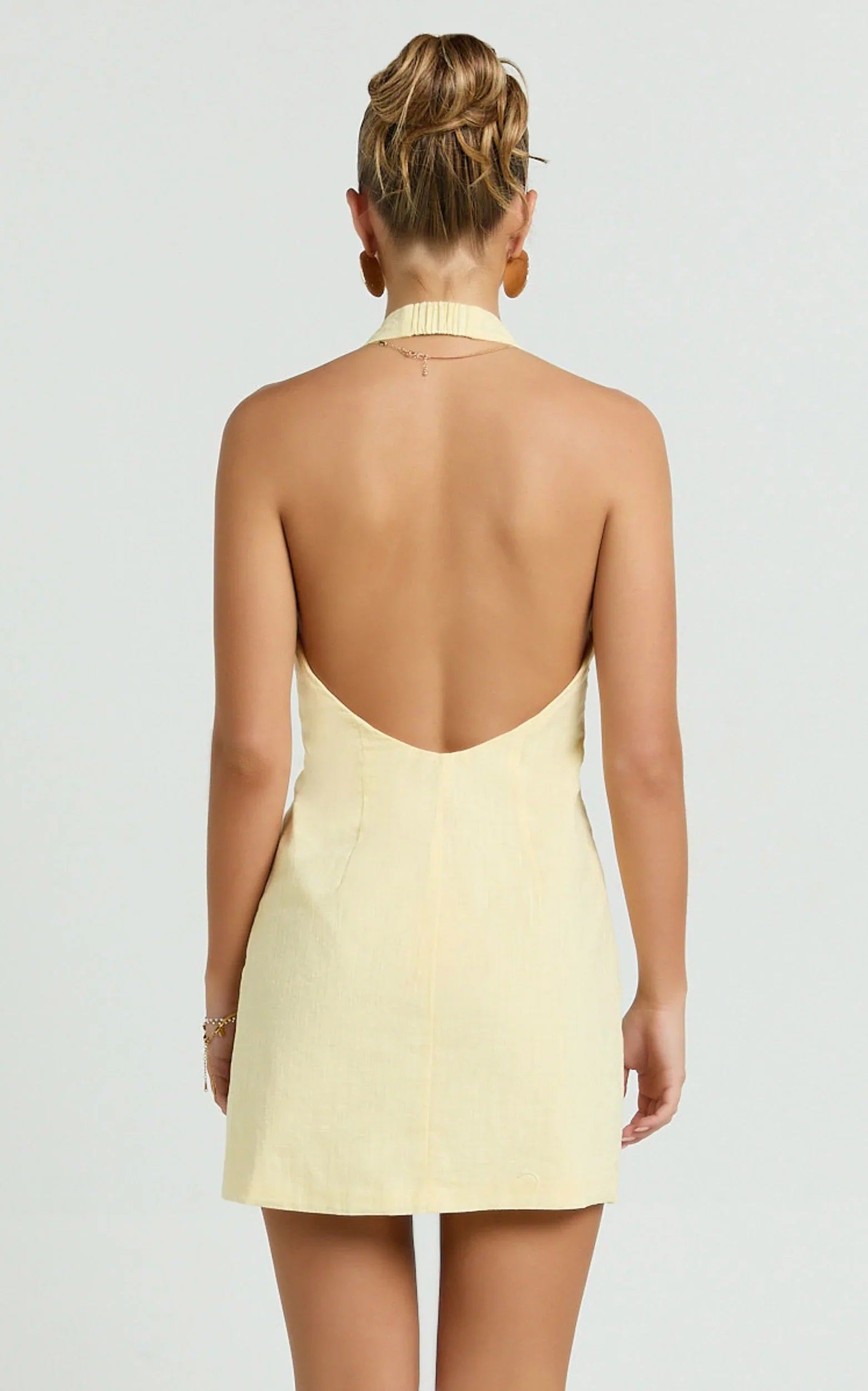 Runaway The Label - Halzie Mini Dress - In Lemon