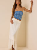 Mae Denim Tube Top