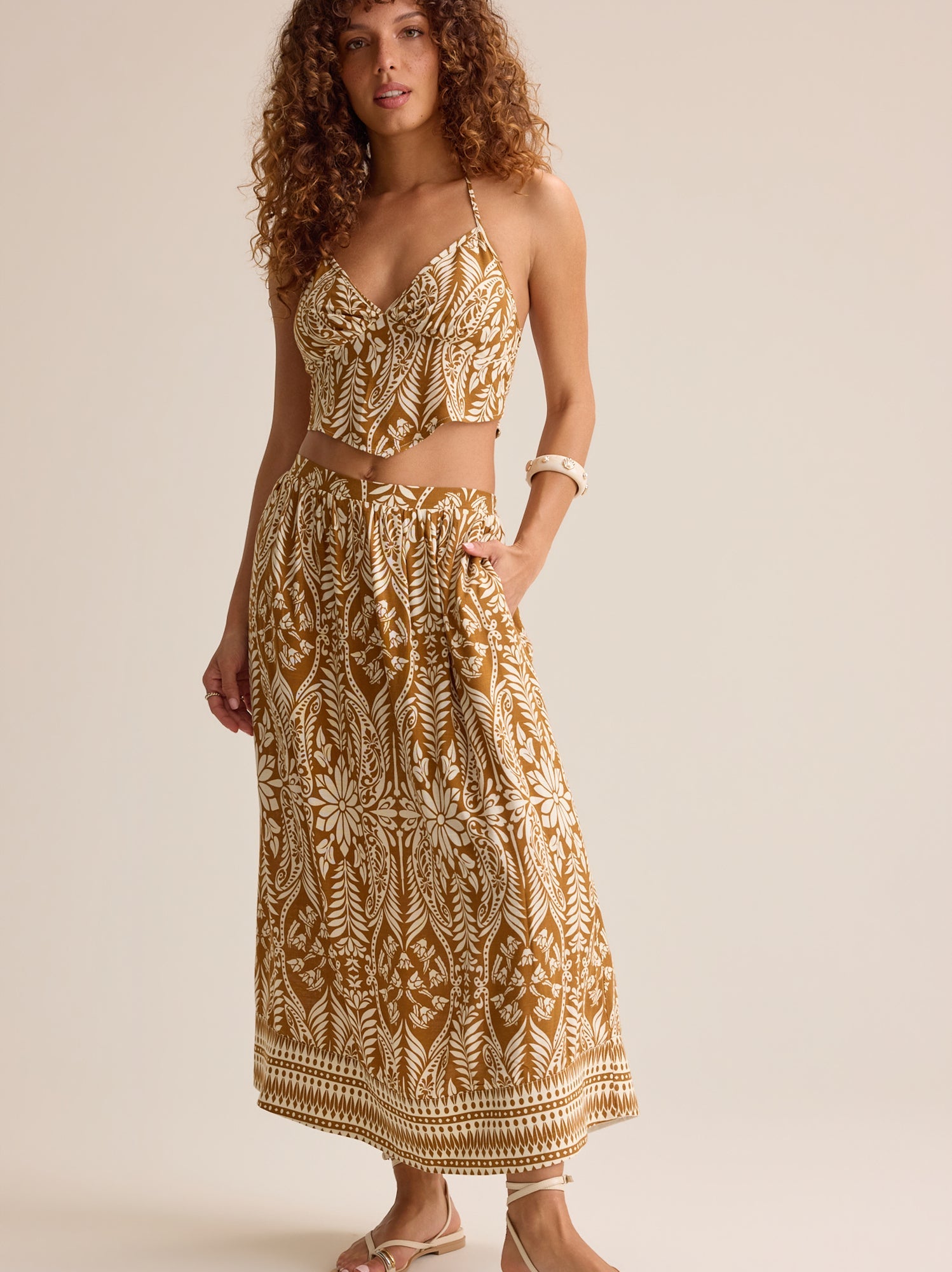 Beck Boho Midi Skirt