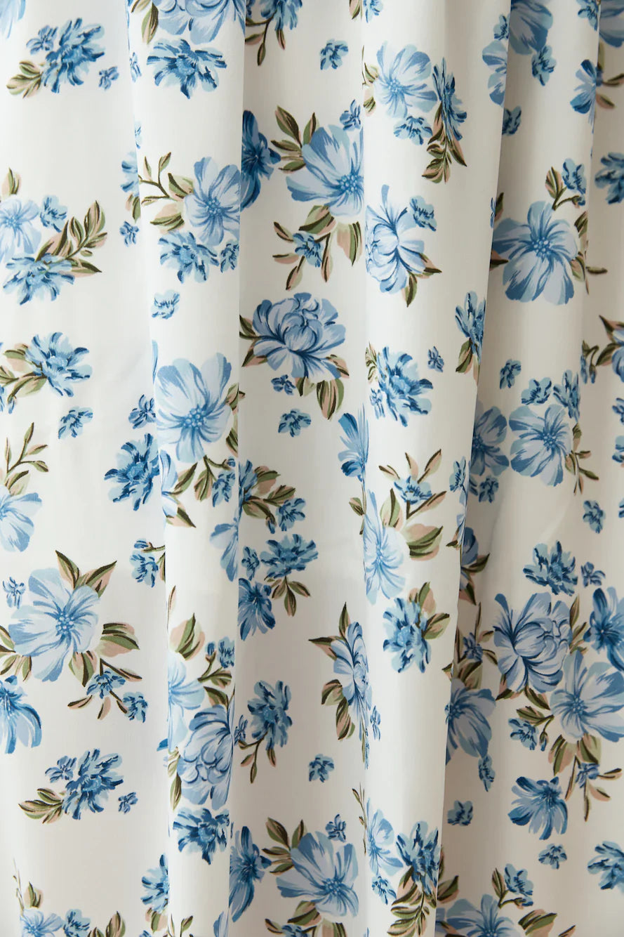 Cornflower Blooms Maxi Dress Blue
