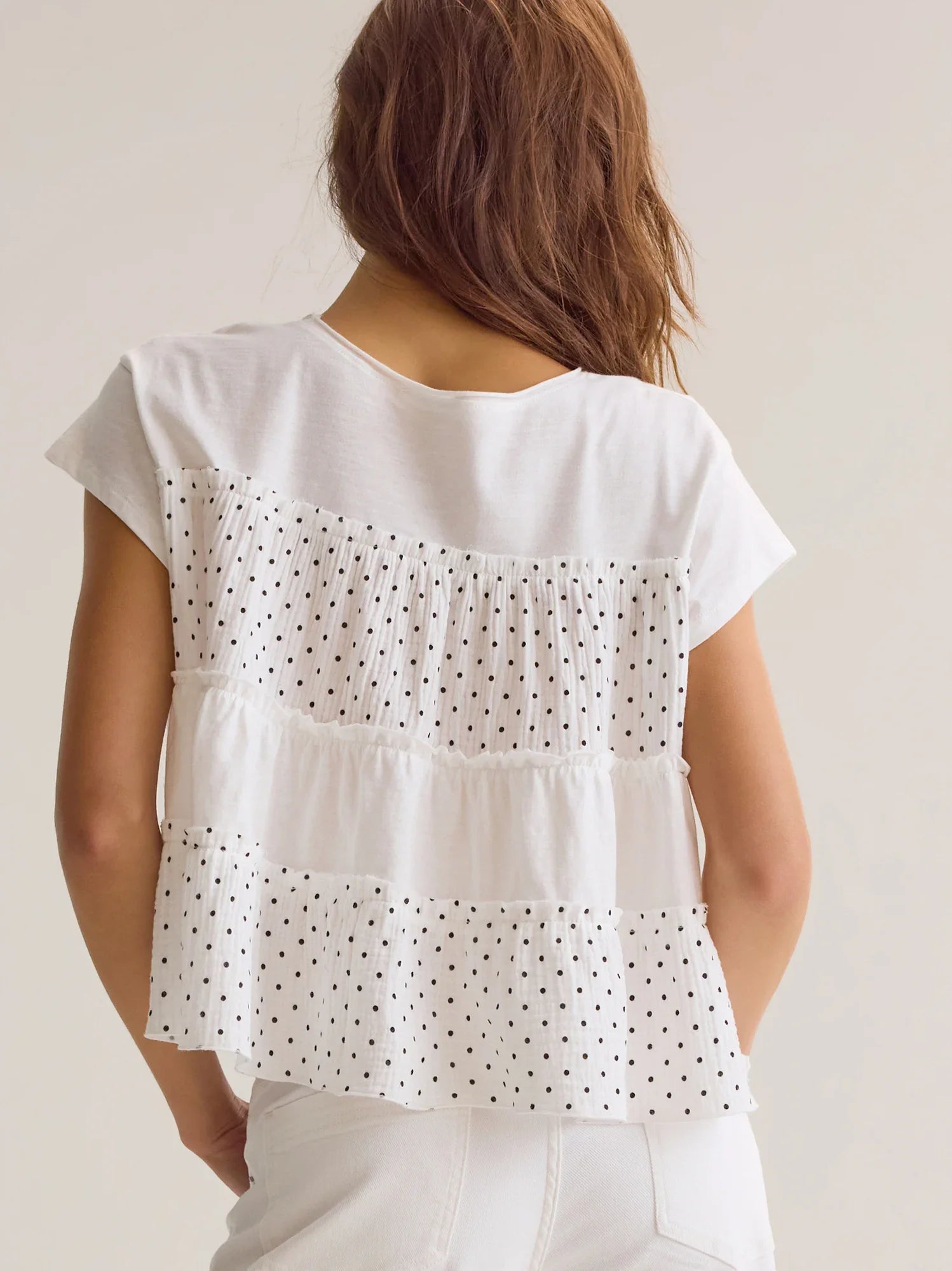 Harris Polka Dot Ruffle Top