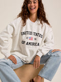 Embroidered United States Sweatshirt
