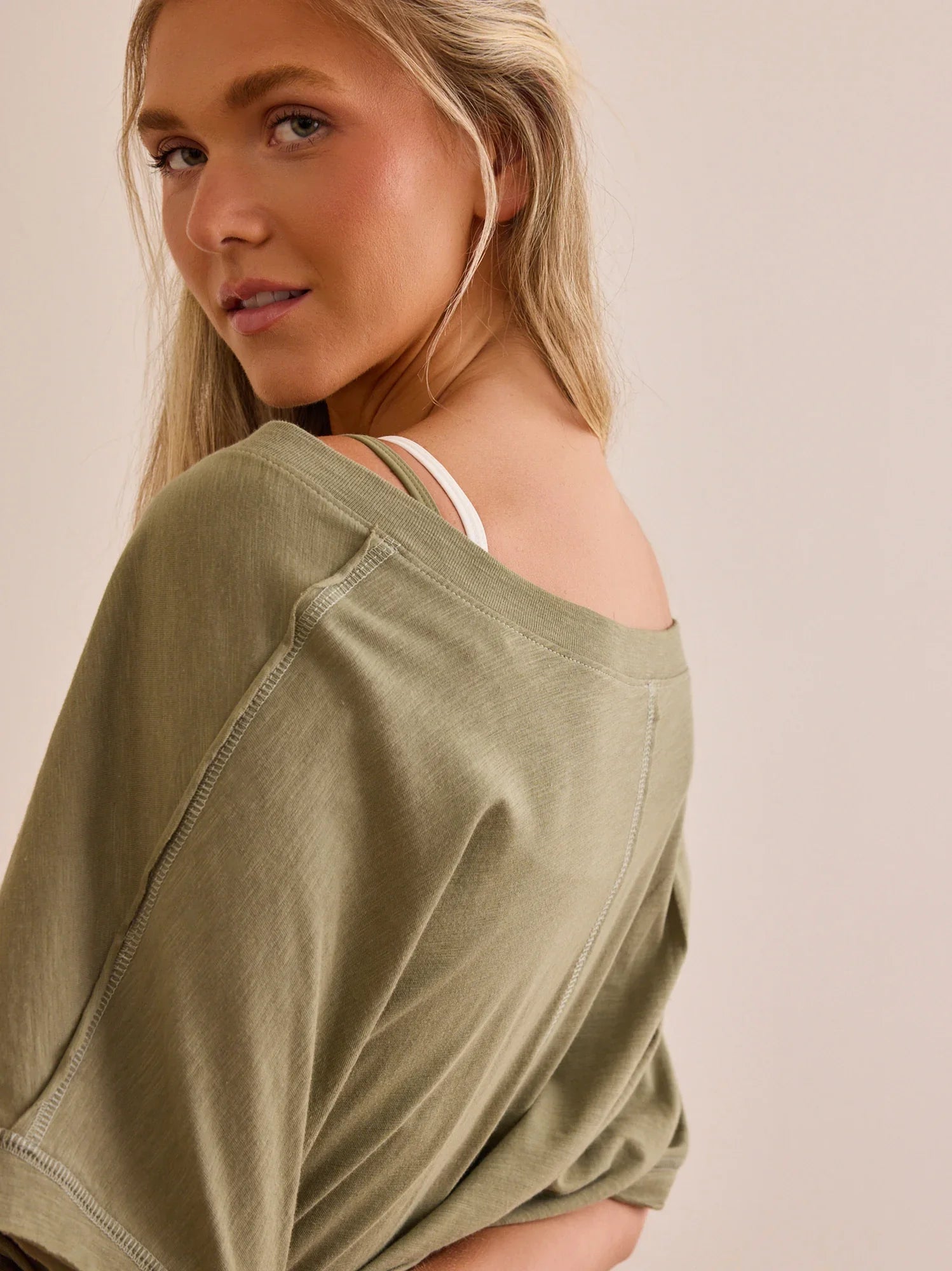 Catch Me Moving V-Neck Tee