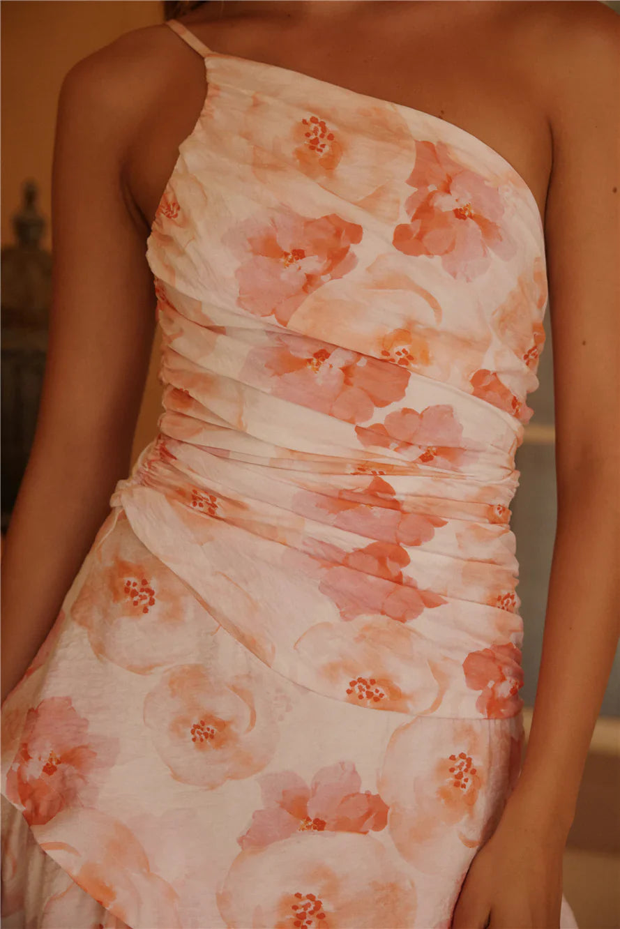 Lush Cascade Pink Floral Maxi Dress