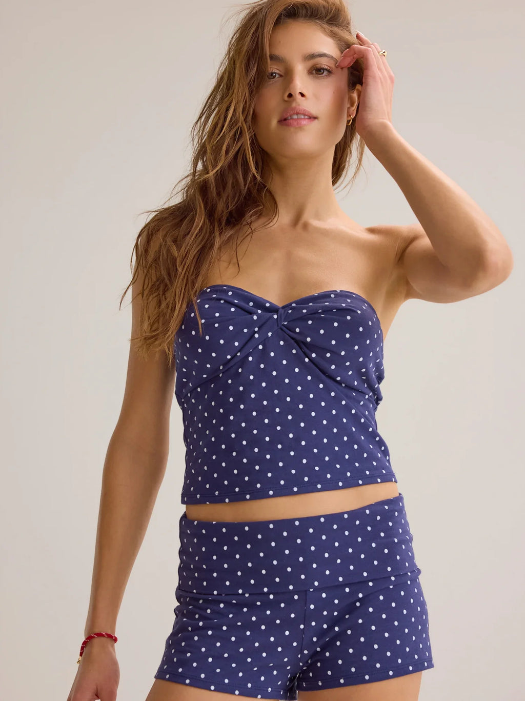 Ardyn Foldover Polka Dot Shorts