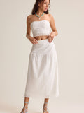 Hayes Eyelet Midi Skirt