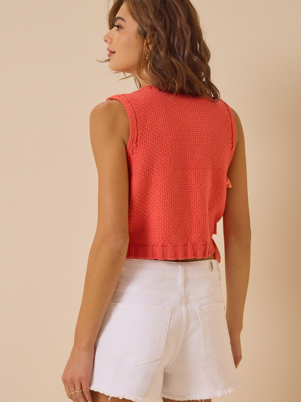 Charlie Side Tie Sweater Tank