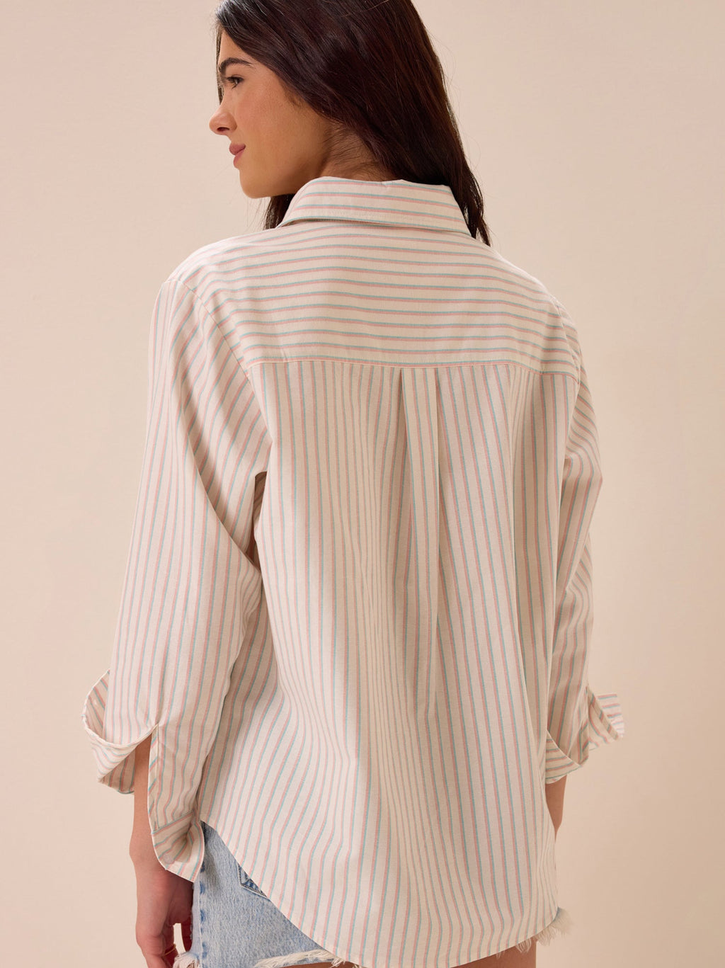 Palmer Stripe Button Up Top