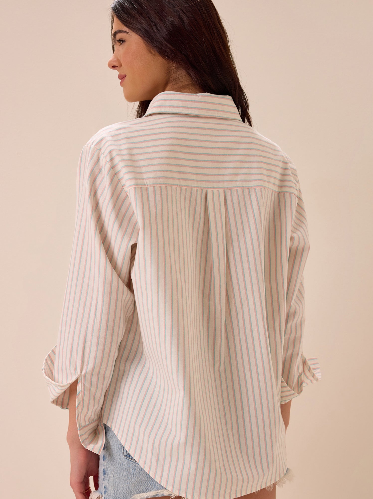 Palmer Stripe Button Up Top