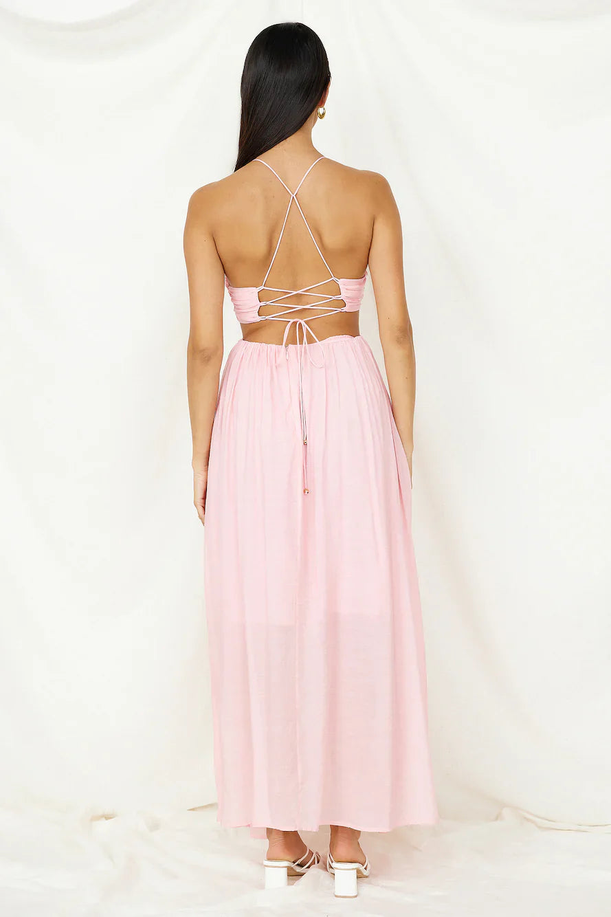 Sahara Journey Maxi Dress Blush