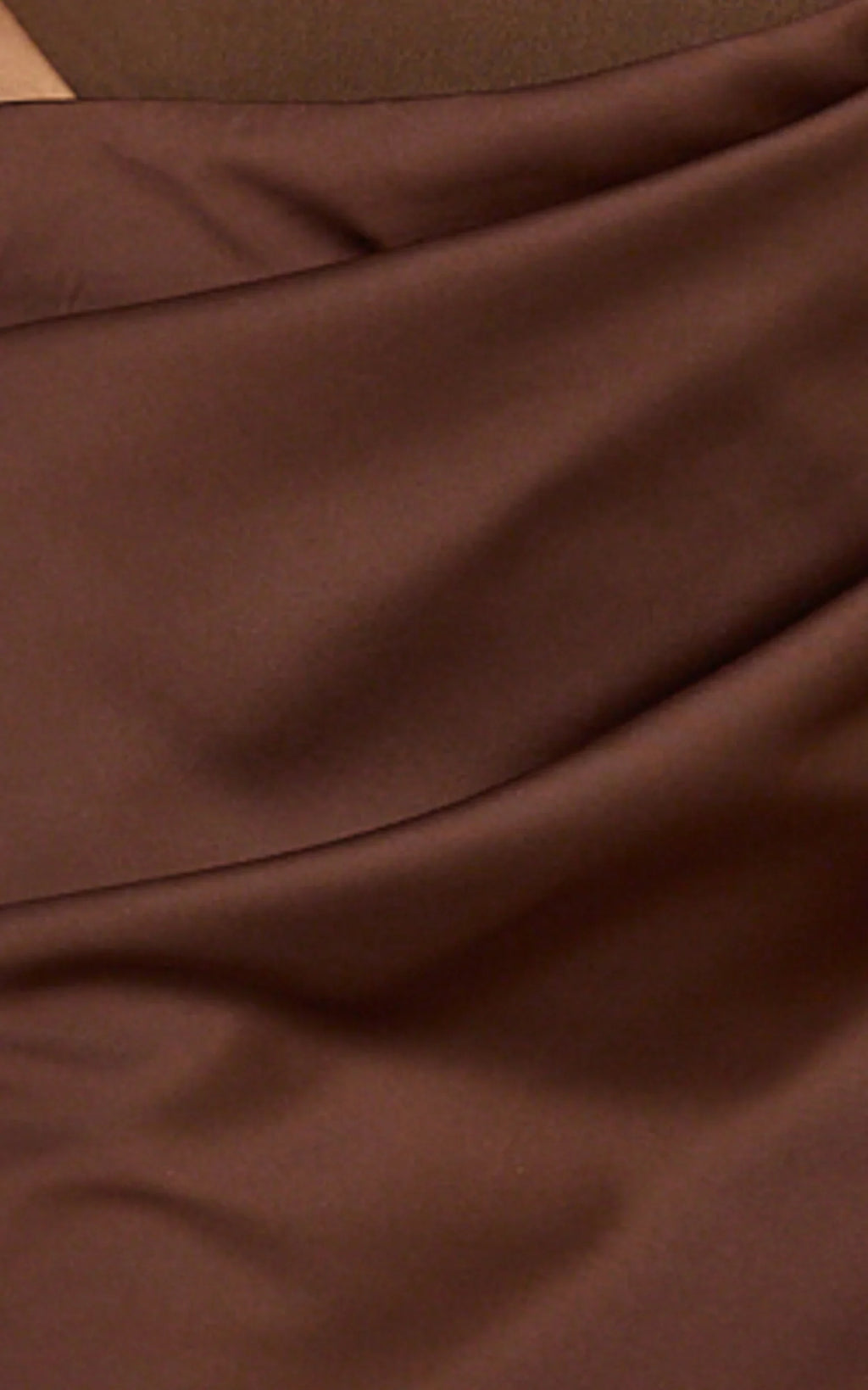 Elodie Mini Dress - Sleeveless Dress Overlay Skirt in Chocolate